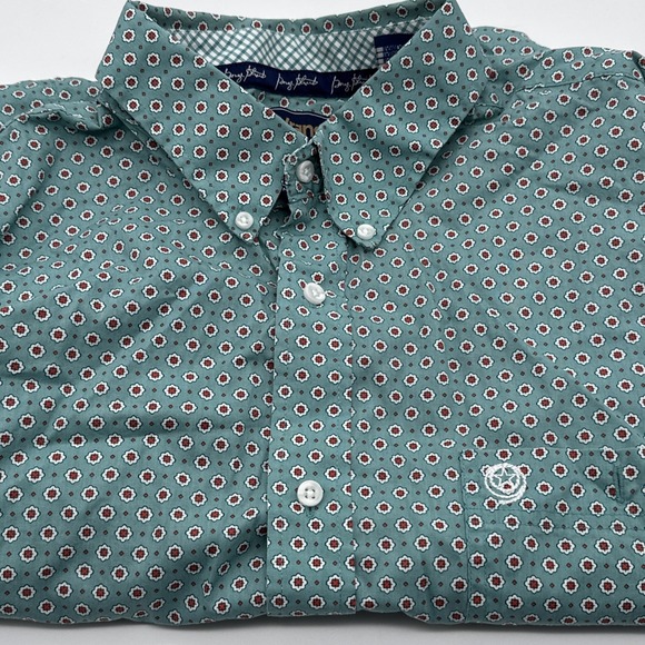 Wrangler George Strait Collection Button Shirt Mens XXL Western Cowboy Green - Picture 1 of 9